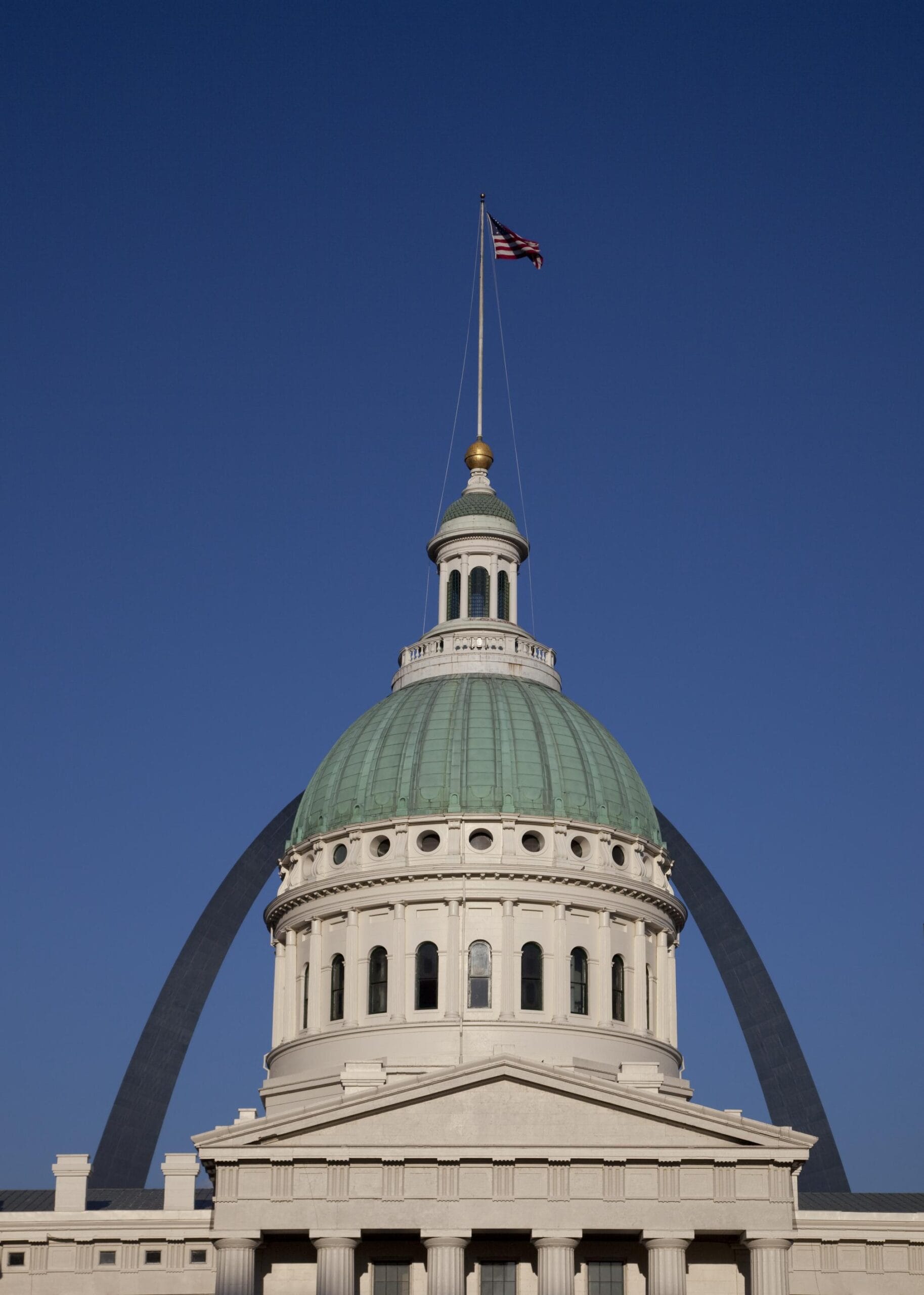 August 22 St. Louis City Hall With Arch Library Of Congress