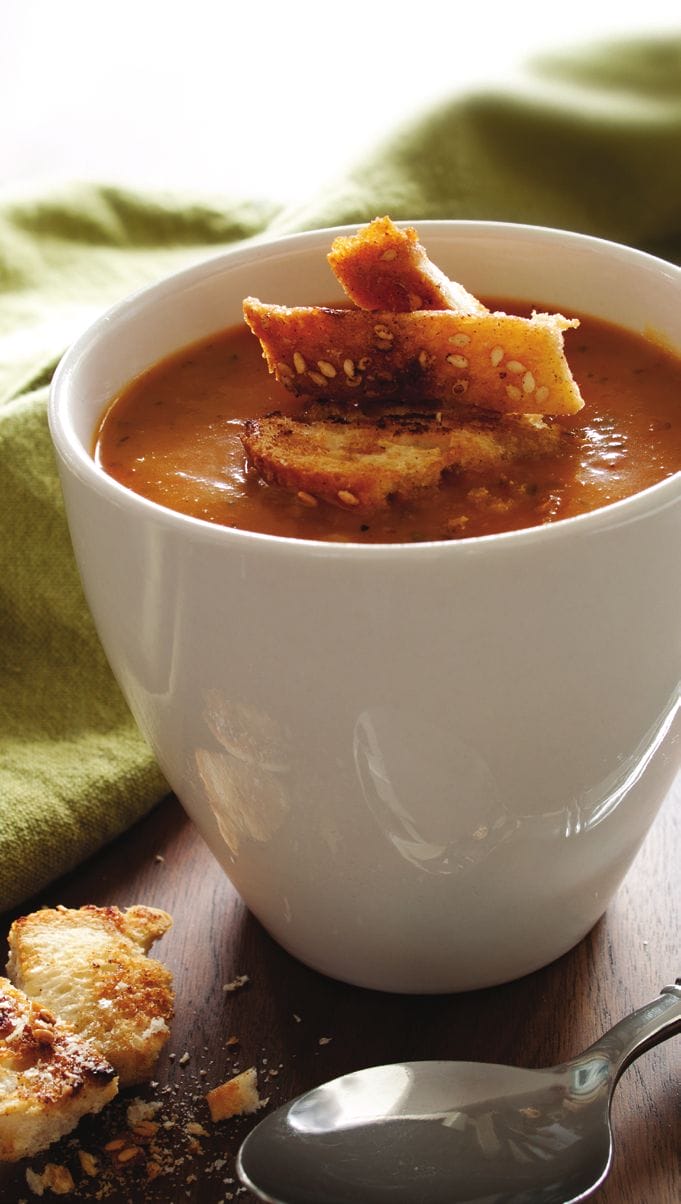 Pumpkin Soup With Cinnamon Croutons Andrew Barton