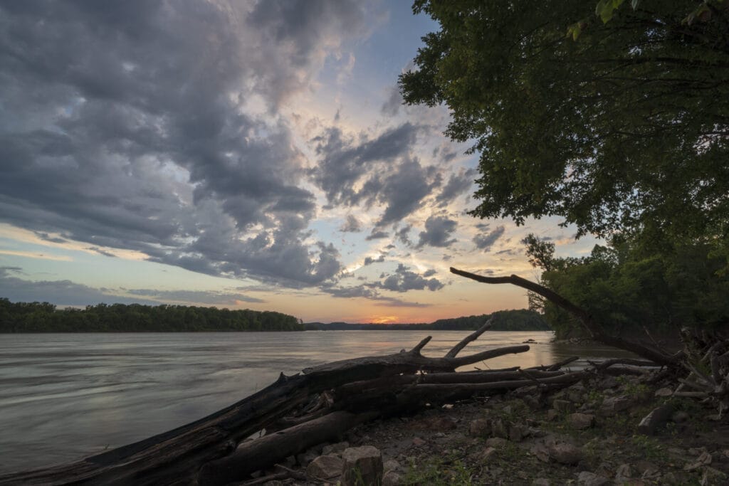 Missouri River Sunset, Boone County Mo 2