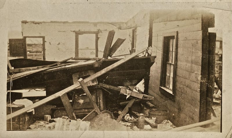 Annapolis tornado damage appears to be a post card